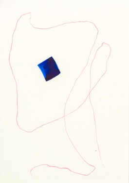 Polyphonic Drawing, Tobias Gutmann, 2019, Ink and Wax Oil Pastel on Paper, 148x210mm Tobias Gutmann - Face-o-mat / Sai Bot