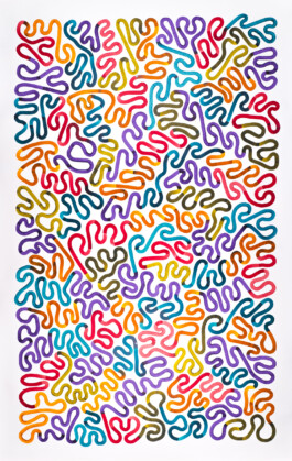 Drawing by Tobias Gutmann, ink on paper Tobias Gutmann - Face-o-mat / Sai Bot